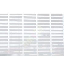 White transparent grid design decorative glass film